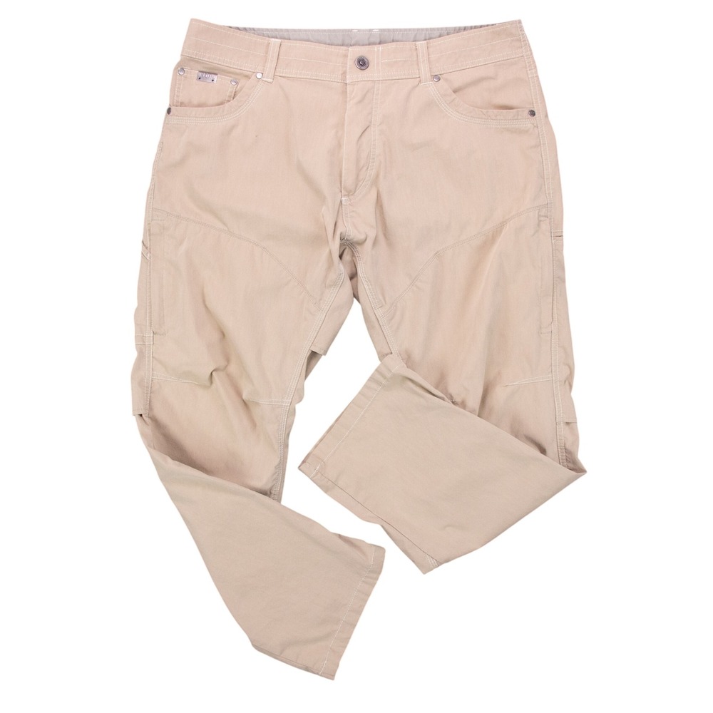 Kuhl Konfidant Air Mens 35x28 Khaki Hiking Travel Pants Outdoor‎ Style 5098